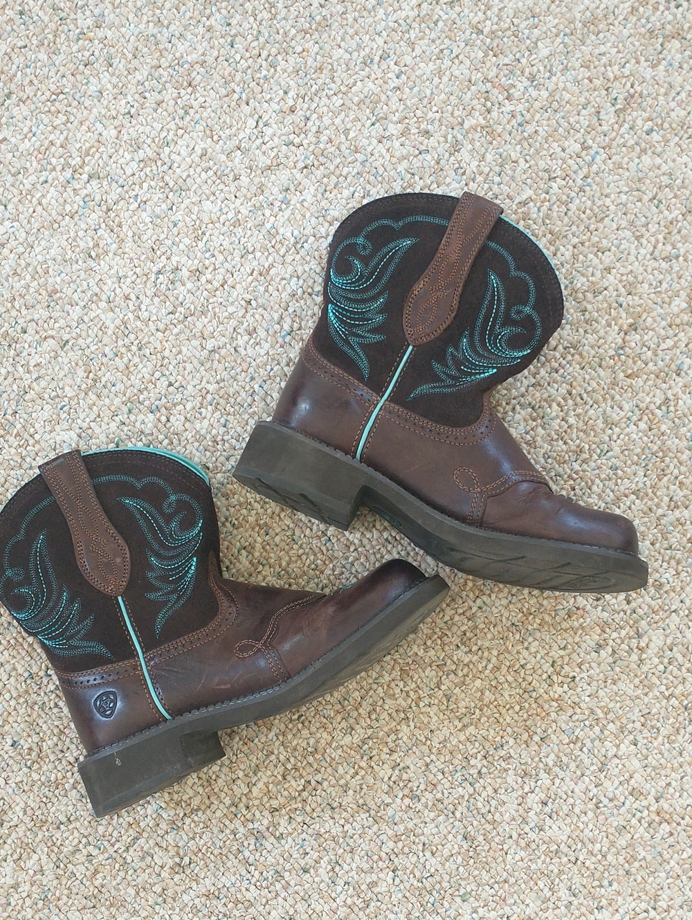 Ariat Fat Baby Leather Women's Western Boots US 8 B - Picture 2 of 12